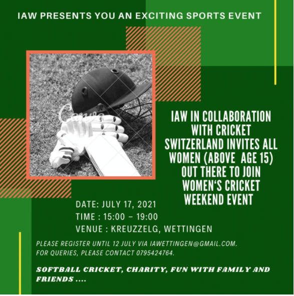 IAW women’s cricket event