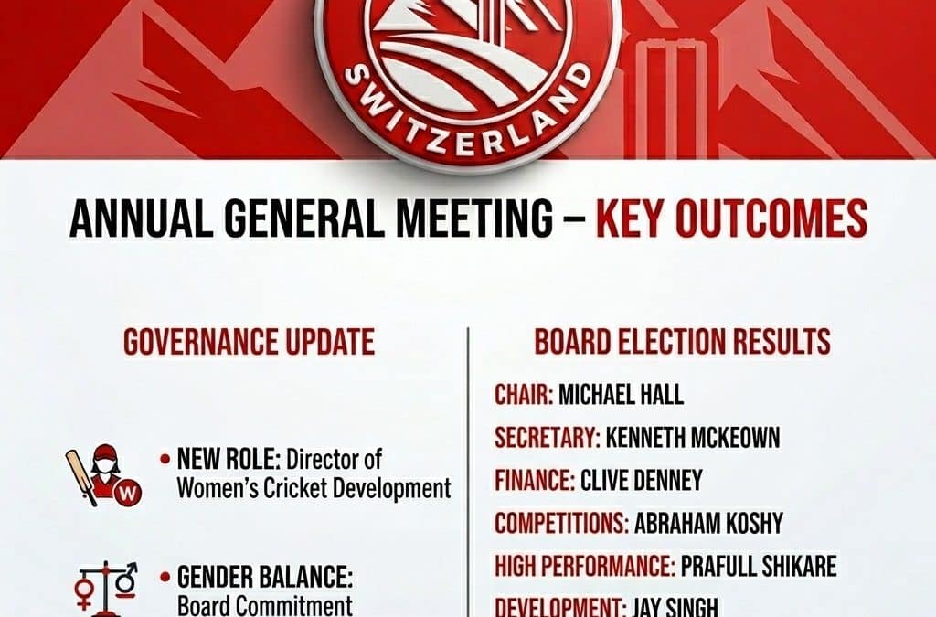 AGM 2026: Shaping the Future of Swiss Cricket
